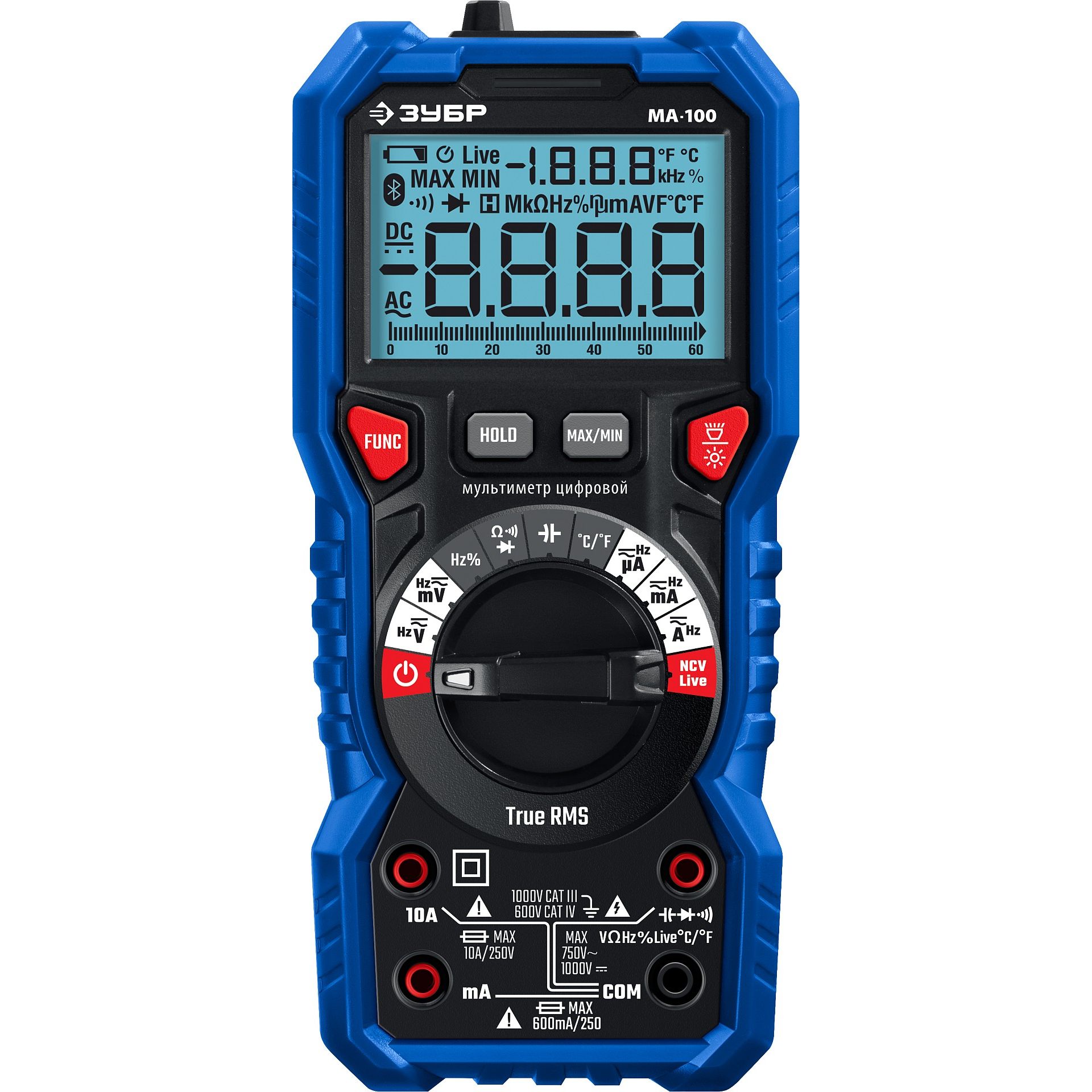 Мультиметр цифровой МА-100 59808
