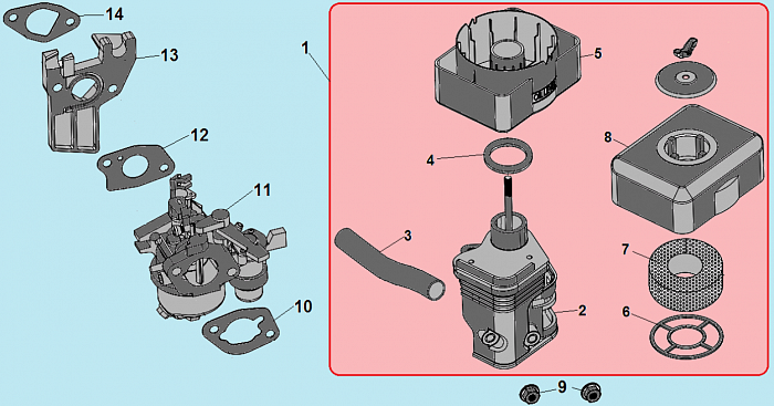 15 КАРБЮРАТОР КУЛЬТИВАТОР CHAMPION ВС7713