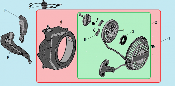 7 СТАРТЕР МОТОПОМПА CHAMPION GP80